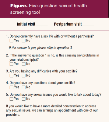 Improving perinatal sexual health assessment: PLISSIT model ...