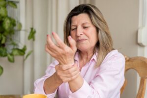 woman in pain